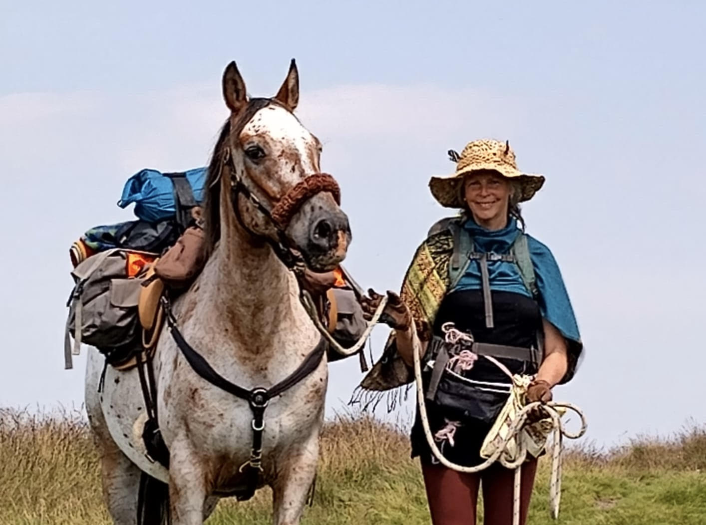 Dawn with her horse Aslan